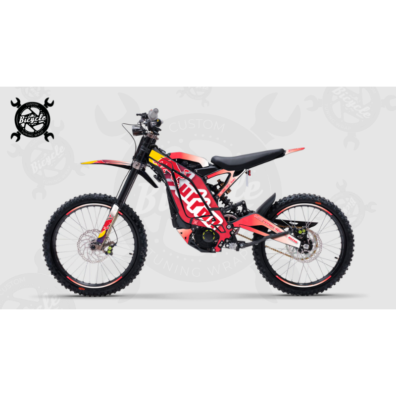 KIT DECALS SURRON LIGHT BEE X OFF-ON RED CRYSTAL RED BULL 001